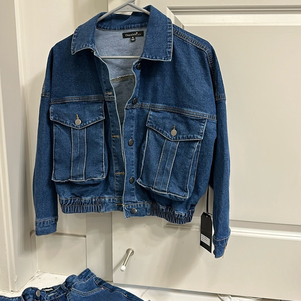 Selling as a set Jean jacket and cargo jeans